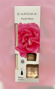 Dyfuzor zapachowy D-aroma Reed Diffuzer 100ml French Rose – Elegancja i Spokój w Twoim Domu