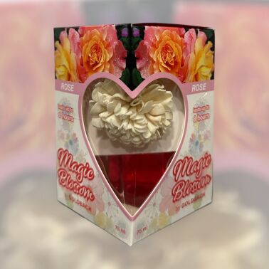 Dyfuzor zapachowy z kwiatem D-aroma Magic Blossom 75ml  Rose - Kwiatowa Elegancja