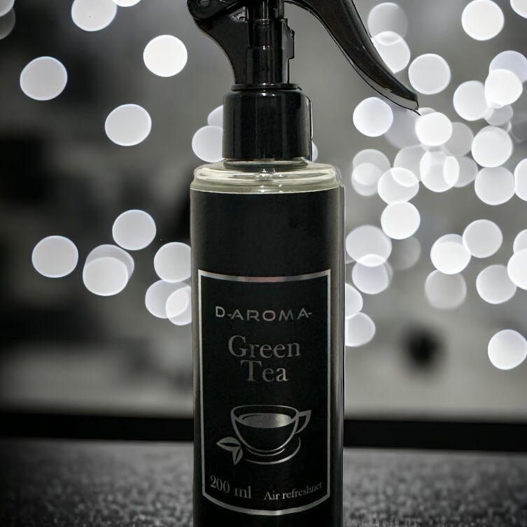 D-aroma Air-refreshner 200 ml. Perfumy do Wnętrz Green Tea - Odświeżający Dotyk Natury